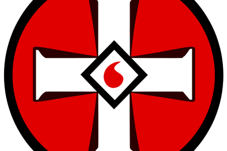 Ku-Klux-Klan-Symbol: das brennende Feuerkreuz.