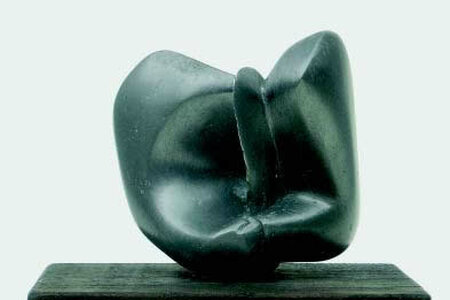 Müder Krieger.  1985, Zinn, H. 8,5 cm