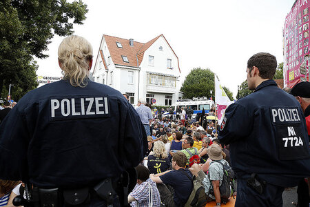 Blockade in Bad Nenndorf