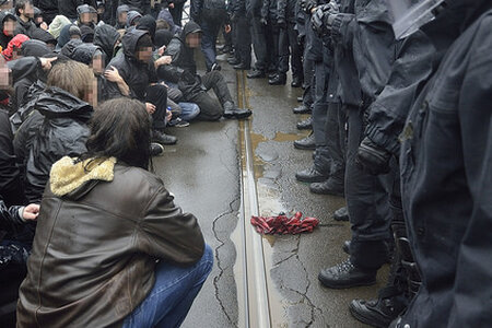 Blockade in Leipzig