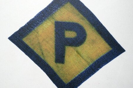 "Polenabzeichen" für polnische Zwangsarbeiter