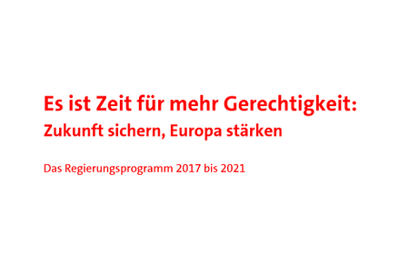 Wahlprogramm der SPD zur Bundestagswahl 2017