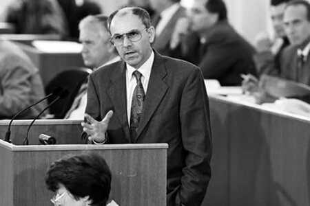 Innenminister Alwin Ziel 1993; Foto: Simone Römhold