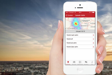 Grüezi, Moin, Servus: Die App zur Erforschung der Regionalsprache. Screenshot der App zur Regionalsprache