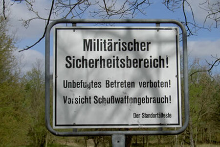 Militärischer Sicherheitsbereich. Foto: privat