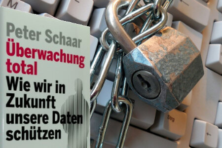 Bildmontage: Landeszentrale Buchcover auf Tastatur