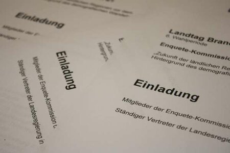 Bild: Enquete-Kommission Einladung