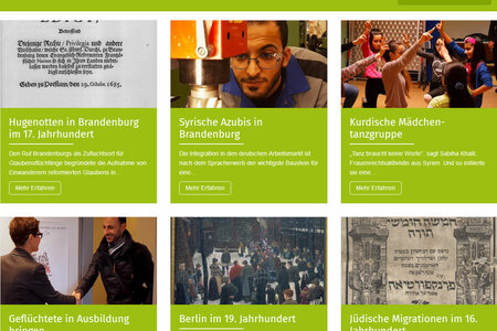 Screenshot der Webseite heimatkunde-brandenburg.de