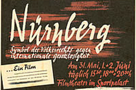 Filmposter "Nürnberg und seine Lehre" in: Selling Democracy, Berlin 2004, S. 17 Filmposter "Nürnberg und seine Lehre" in: Selling Democracy, Berlin 2004, S. 17