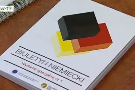 Deutsches Bulletin Nr. 1 in polnischer Sprache. Screenshot aus Youtube-Video