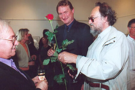 v.l. Dieter Zehentmayr, Holger Zöllner (Geschäftsführender Redakteur der Berliner Zeitung) und Harald Kretzschmar (Karikaturist) v.l. Dieter Zehentmayr, Holger Zöllner (Geschäftsführender Redakteur der Berline