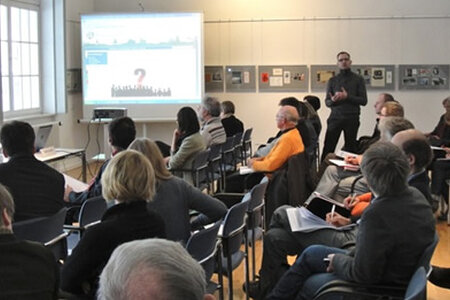 Trägertagung 2012 - Blick in den Seminarraum der Landeszentrale Trägerkonferenz in der Landeszentrale