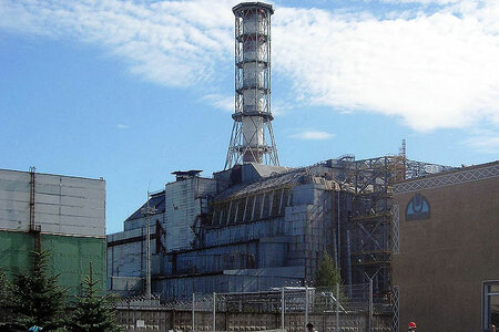 Reaktor Nr. 4 in Tschernobyl im September 2006, Foto: Carl Montgomery Reaktor Nr. 4 in Tschernobyl im September 2006