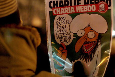 2011 gab es als Reaktion auf den Wahlerfolg der Islamisten in Tunesien eine CHARLIE HEBDO Sonderausgabe. "100 Peitschenhiebe, wenn ihr euch nicht totlacht!", rief der Charlie-Mohammed. Im selben Jahr wurde ein Sprengstoffanschlag auf das Redaktionsgebäude verübt. Foto: Gerry Lauzon | flickr | CC BY Eine Ausgabe des Satire-Magazins