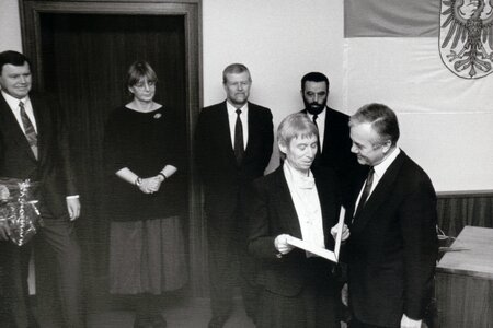 Vereidigung des ersten Brandenburger Kabinetts - 1990