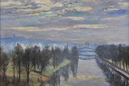 Philipp Franck, Die Alte Fahrt mit Blick zum Brauhausberg,© Potsdam Museum – Forum für Kunst und Geschichte, Foto: Michael Lüder
