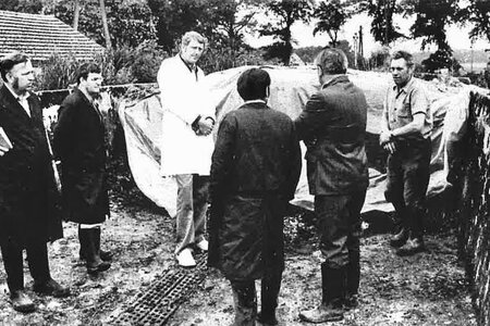 Besichtigung der LPG in Trebnitz 1967