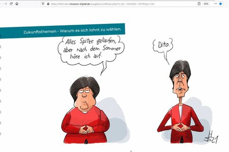 Ein Screenshot der digitalen Ausstellung der Landeszentrale-