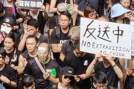 „Keine Auslieferung an China“ - Proteste der Demokratiebewegung in Hongkong, Juni 2019