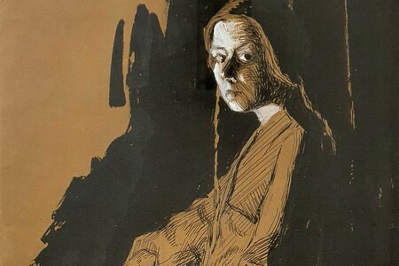 Gertrud Jakstein, Selbstporträt,1908 Gertrud Jakstein, Selbstporträt,1908
