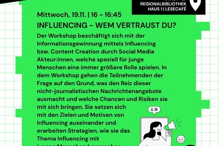  „Influencing – Wem vertraust du?“