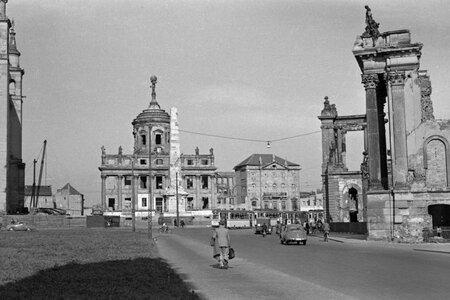 Blick zum Alten Markt, 1957, (c) Potsdam Museum, Foto: Werner Taag Blick zum Alten Markt, 1957, (c) Potsdam Museum, Foto: Werner Taag