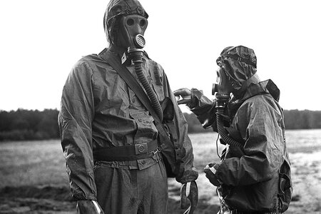 Ausbildung von MfS-Angehörigen für den atomaren Ernstfall (Schulugsfoto, 1980er Jahre)