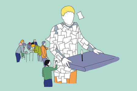 Illustration zum Thema Direkte Demokratie