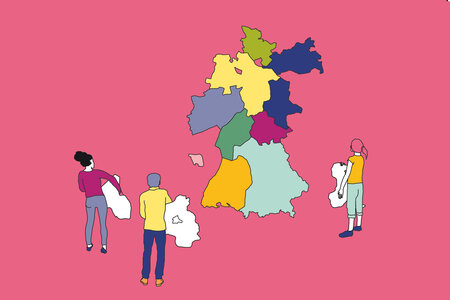 Illustration zum Thema Föderalismus