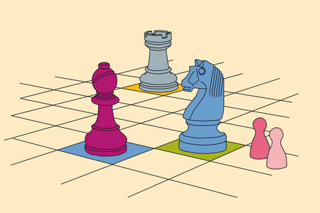 Illustration zum Thema Gewaltenteilung