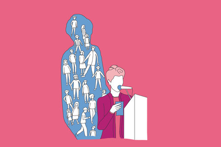 Illustration: Repräsentative Demokratie