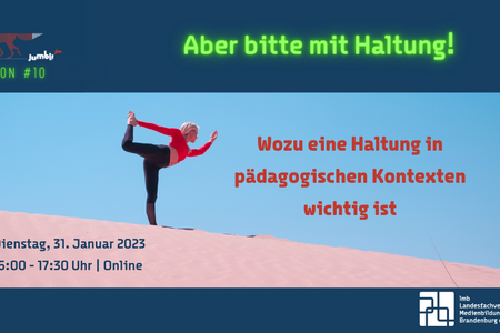 Bild mit Mensch, der auf einem Bein steht