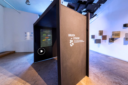 Screenshot aus der Ausstellung "Bruchstücke"