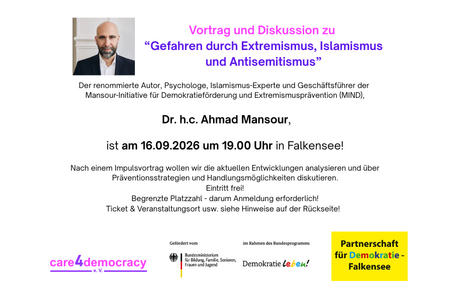 Veranstaltung PfD und c4d Ahmad Mansour