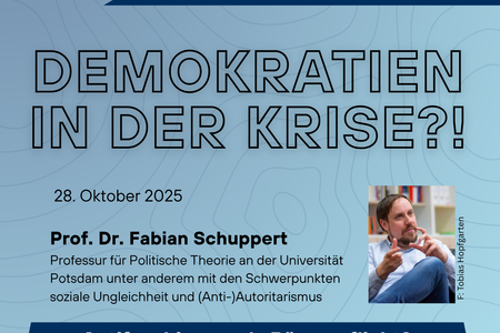 Veranstaltungsposter mit den Daten zur Veranstaltung und einem Foto von Fabian Schuppert 