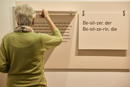 In der Ausstellung "Haus ohne Grund"