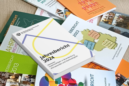 Alle Jahresberichte der Landeszentrale auf dem Tisch
