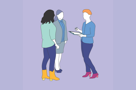 Illustration einer Unterschriftensammlung