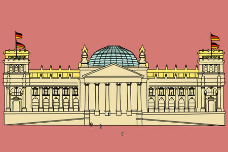 Illustration vom Bundestag