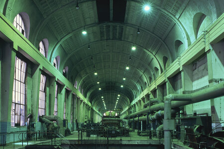 Turbinenhalle im Kraftwerk Finkenheerd