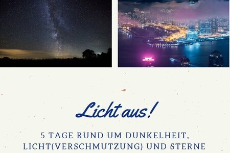 Licht aus. Ausschnitt aus dem Flyer