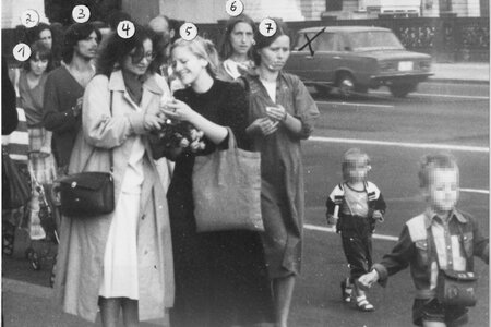Kerzenprotest vor der amerikanischen Botschaft am 1. September 1983