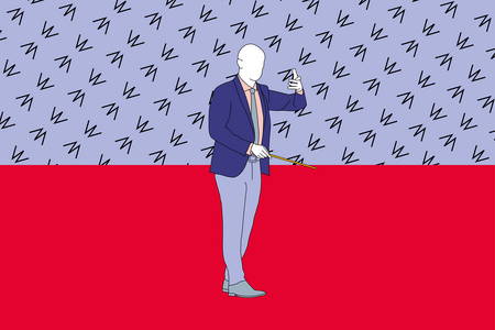 Illustration eines Ministerpäsidenten