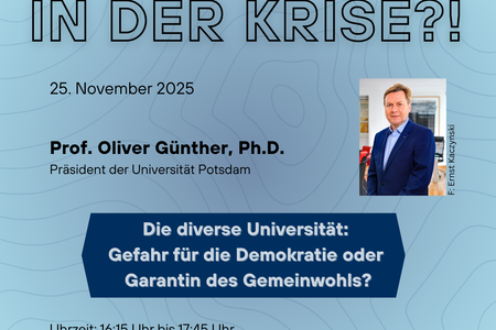 Veranstaltungsposter mit dem Titel und den Datum der Veranstaltung sowie einem Foto von Oliver Günter