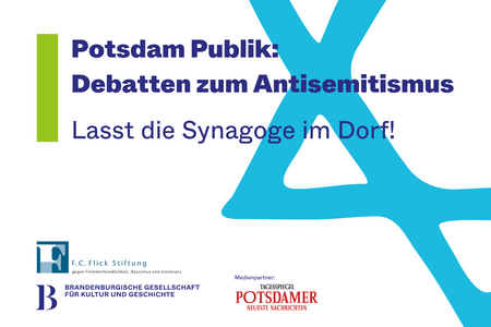 Flyer zur Veranstaltung Potsdam Publik Debatten zum Antisemitismus