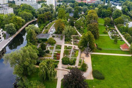 Luftbild Freundschaftsinsel Potsdam