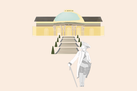 Illustration des Schloss Sanssouci