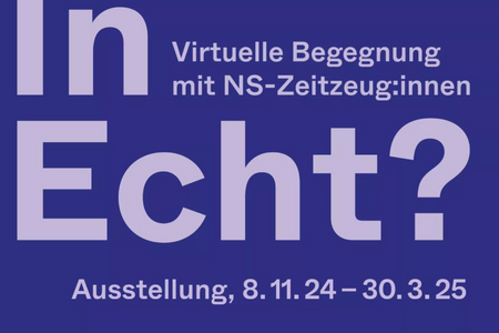 Screenshot von der Ausstellungsseite "In echt"