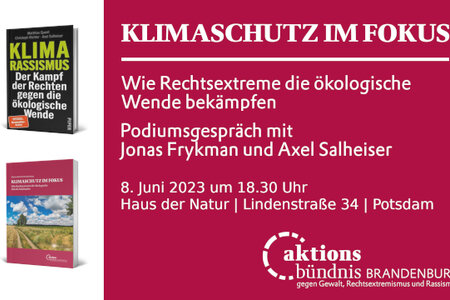 Klimaschutz im Fokus – wie Rechtsextreme die ökologische Wende bekämpfen Podiumsgespräch: Klimaschutz im Fokus