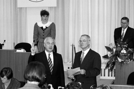 Vereidigung des Ministerpräsidenten 1994; Foto: Simone Römhold